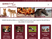 Tablet Screenshot of eurekaanimalfeeds.com